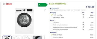 BOSCH WGG244FFNL Wasmachine (9 kg, 1400 rpm, A) voor €737 bij Beterwitgoed