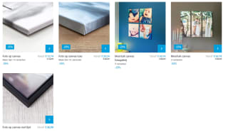 25% korting op canvas wanddecoratie bij Smartphoto