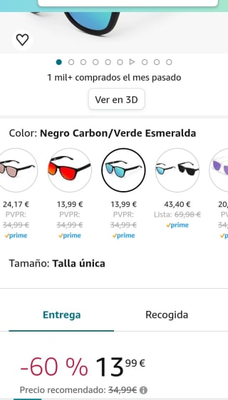 Hawkers Gafas de sol One por 13,99€.