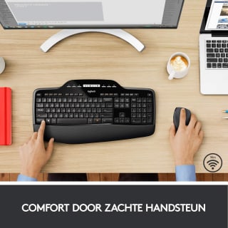 Logitech Wireless Desktop MK710, desktopset voor €64,90 bij Bol.com