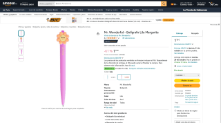 Mr. Wonderful Bolígrafo Lila Margarita por 1,16€