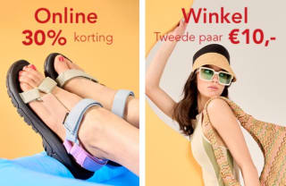 2e paar Sale schoenen voor €10 of 30% korting op één paar bij Nelson