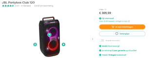 JBL PartyBox Club 120 voor €309,59 bij Artandcraft