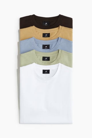 Pack de 5 camisetas H&M por 29,99€