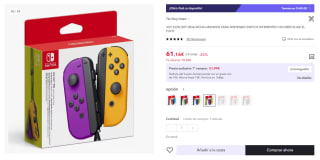 2 mandos Joy-Con Nintendo por 46,16€