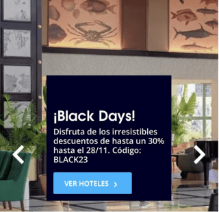 Black Friday Código 30% Descuento Hoteles con H10 hoteles