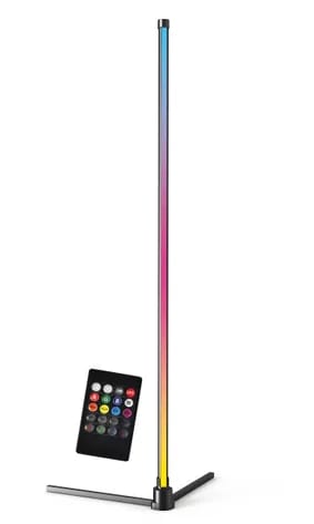 Lampadaire led RVB H.130cm Eliot noir à 10,44€