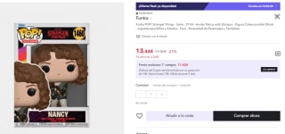 Funko Pop! TV: Stranger Things - Hunter Nancy Wheeler with Shotgun por 8.06€