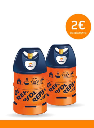 2€ de descuento para tu bombona de butano ligera