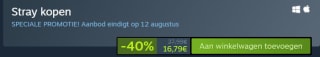 De PC game Stray voor €16,79 via Steam