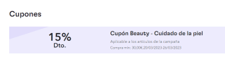 Hasta 60% + 15% extra + 30% nuevo usuario productos belleza Ofertazas