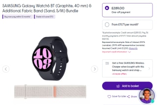 Shop Samsung Galaxy Watch6 BT with free strap, £50 Play store gift card and a trio charging pad for £289 at Currys