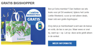 Gratis bigshopper bij aankoop in de Intratuin winkel dit weekend