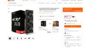 Tarjeta gráfica RX 7900XTX XFX SPEEDSTER MERC310 Black Gaming 24GB GDDR6 por 899€