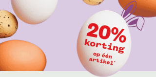 20% korting op 1 artikel naar keuze bij Welkoop