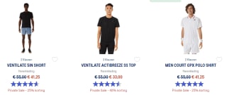 Private sale bij Asics tot 40% korting