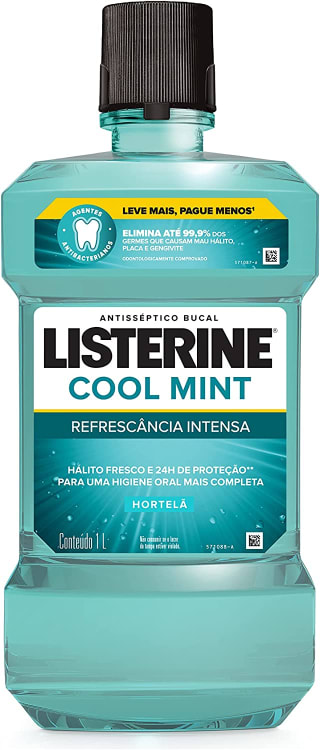 Enxaguante Bucal da Listerine Cool Mint de 1L - R$ 23,62