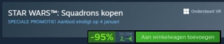 STAR WARS™: Squadrons voor €2 bij Steam