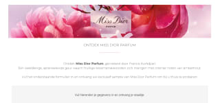 Gratis miss dior sample bij ici paris XL
