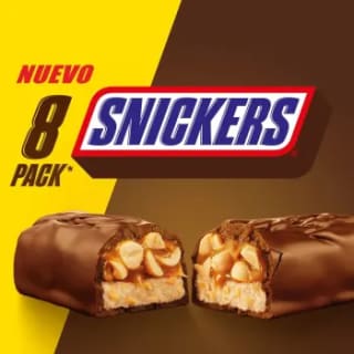 2 Paquetes de 8 Chocolates Snickers por $182 en Sam's Club