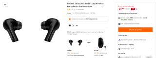 Auriculares Inalámbricos HyperX Cloud Mix Buds por 29,99€