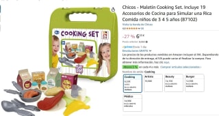 Maletín Cooking Set. Incluye 19 Accesorios de Cocina marca Chicos por 5,88€