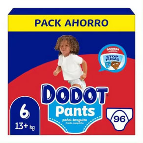 Dodot Pants pañales talla 6 pack 96 unidades por 25,29€