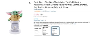 Exquisite Gaming - Cable guy Mandalorian The Child por 17,05€