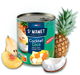 Boîte de 825g de Cocktail coco St Mamet à 4,5€
