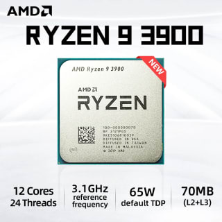 Processador da AMD, modelo R9 3900 Ryzen 9 3900 de 3,1 GHz - R$ 731,76