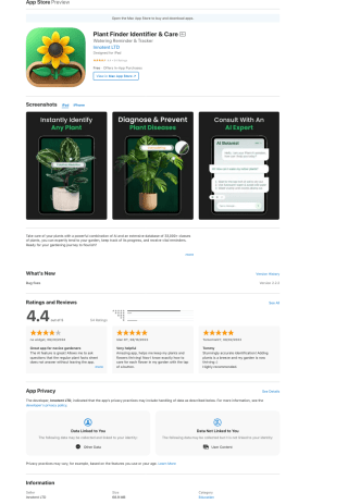 Flor Identificador de plantas IOS Gratis