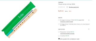 Flauta dulce Hohner 9508 por 4.75€