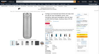 Taza térmica de viaje Contigo Luxe Autoseal por 22,90€