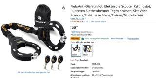 AMZLOCK Fiets Anti-Diefstalslot voor €29,99 bij Amazon