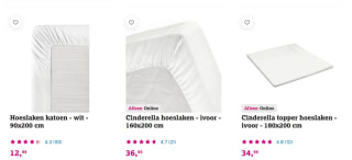 1+1 gratis op beddengoed en nachtkastjes