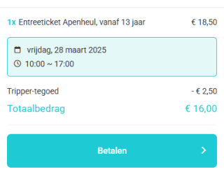 €2,50 extra korting op alle presale bij Tripper