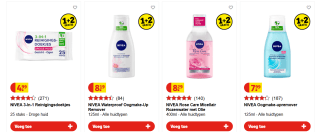 1+2 gratis op A-merk gezichtsreiniging bij Kruidvat