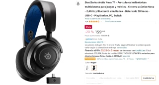 Auriculares Gaming Inalámbricos Steelseries Arctis Nova 7P por 159.99€