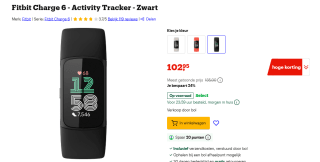 Fitbit Charge 6, Zwart voor €102,95 bij Bol