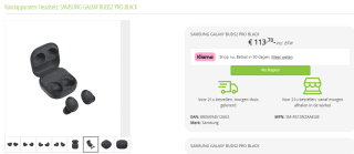 Samsung Galaxy Buds 2 Pro voor €113,70 bij Mega Mobile