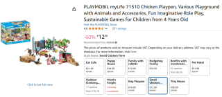 Playmobil Kleine kippenboerderij in de tuin van het kleine huis voor €12 bij Amazon