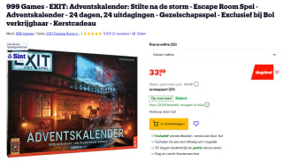 Exit - Adventskalender: Stilte na de storm Breinbreker voor €33,99 bij Bol