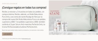 Regalos por compras incluso sin pedido mínimo