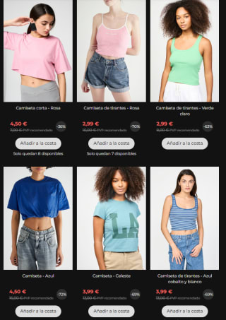 Descuentazos hasta 85% Pull&Bear ropa y calzado a precios de locura