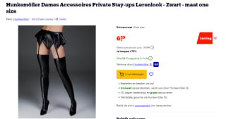 Hunkemöller PRIVATE HIGH SOCKS - Overknee kousen voor €6,59 bij Bol.com