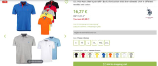 U.S. Polo Assn. basic heren poloshirts voor €16,27 bij Outlet46