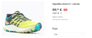 Zapatillas de Trekking para Mujer Merrell Antora 3 por 59.99€