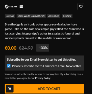 Breathedge gratis bij Fanatical