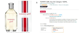 TOMMY GIRL Eau De Cologne 100ML por 26,90€