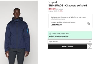 Chaqueta Softshell de Hombre Icepeak BRINSMADE por 25.16€